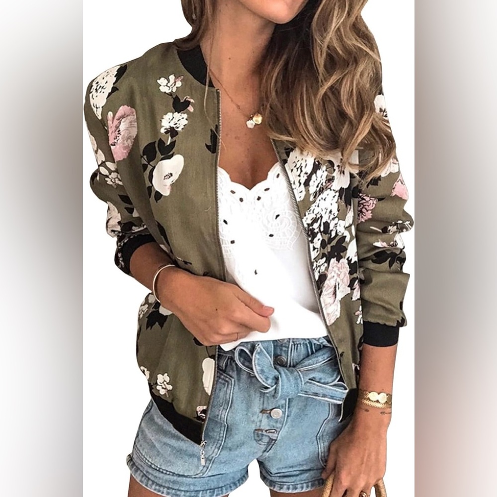 Small Floral Lightweight Jacket - NWT